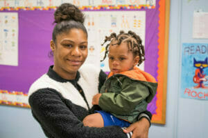 Mother and child in Avivo's family residential treatment program