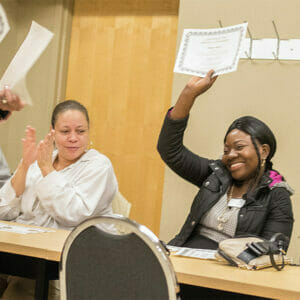 EMPath Participant graduates from Avivo's Career Education training program