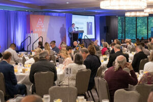 Scene from 2019's Achieving Dreams Breakfast
