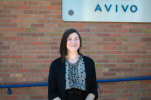 Avivo participant who found recovery at Avivo, got housing, and was reunited with her daughter -- and went on to complete Avivo's career education training programs.