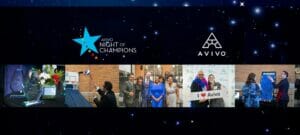 Banner from Avivo's 2023 Night of Champions event.