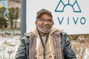 Stephen smiles for the camera.