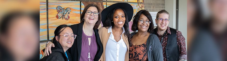 Members of Avivo's Mental Health team pose for a photo.